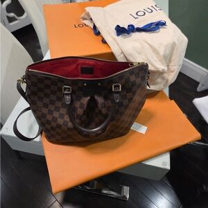 Louis Vuitton Dark Brown Checkered Shoulder Bag